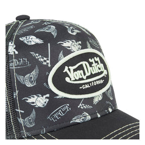 Von Dutch Lifestyle cap graphic design black/white Caps Von Dutch