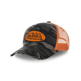 Von Dutch Heritage cap camou orange patch/net Caps Von Dutch