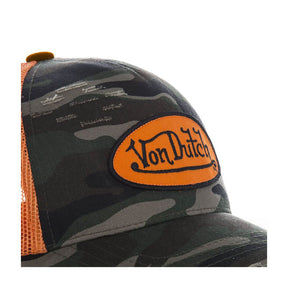 Von Dutch Heritage cap camou orange patch/net Caps Von Dutch