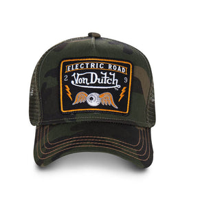 Von Dutch Heritage cap square patch camou Caps Von Dutch