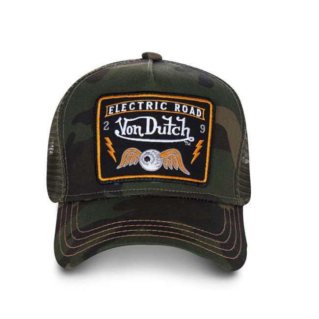 Von Dutch Heritage cap square patch camou Caps Von Dutch