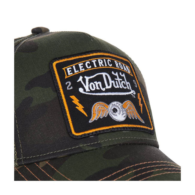 Von Dutch Heritage cap square patch camou Caps Von Dutch