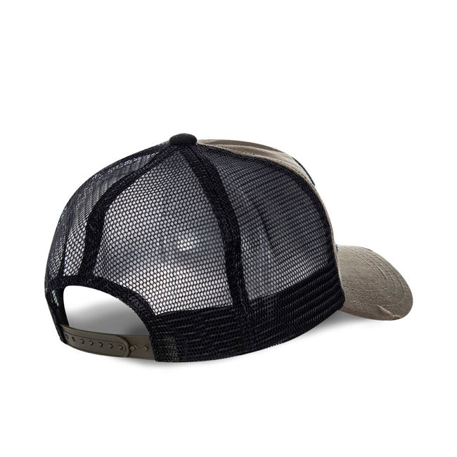 Von Dutch Heritage cap square patch eyes kaki Caps Von Dutch