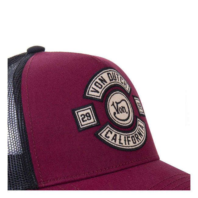 Von Dutch Heritage cap california bordeaux/black Caps Von Dutch