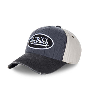 Von Dutch Permament cap denim, white, anthracite denim Caps Von Dutch