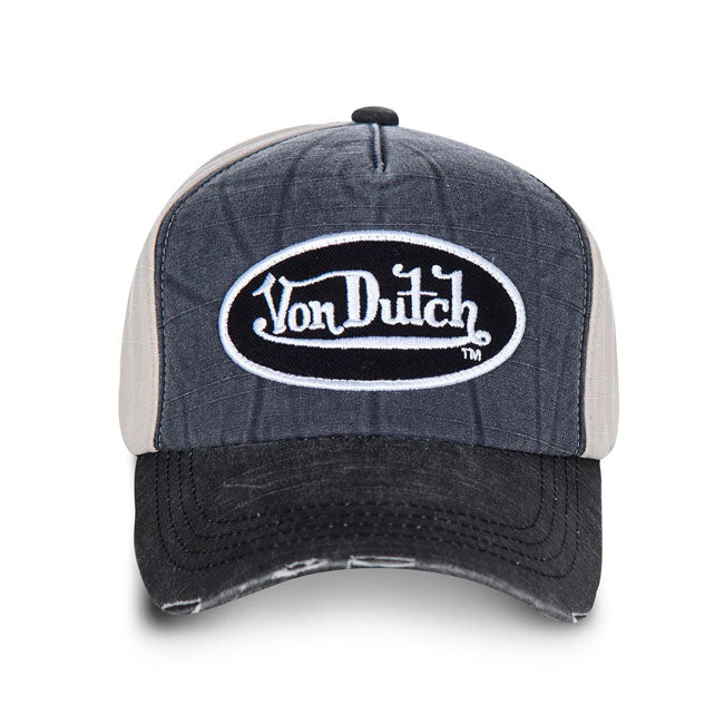 Von Dutch Permament cap denim, white, anthracite denim Caps Von Dutch