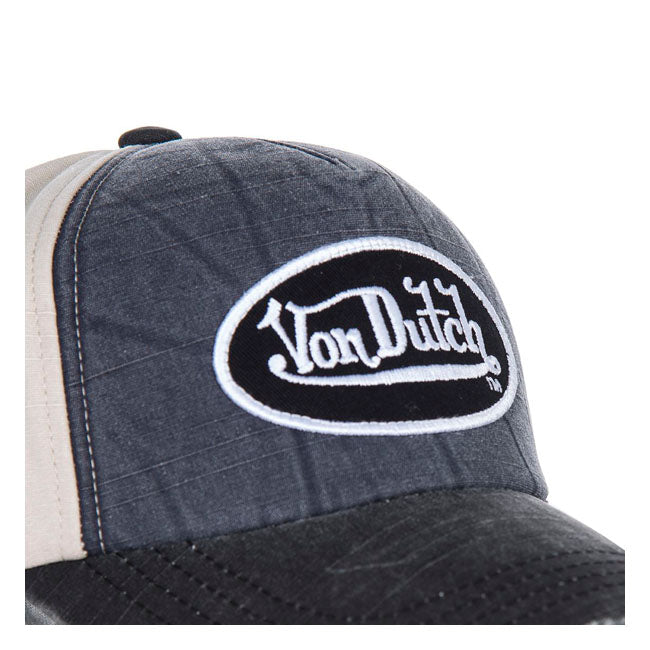 Von Dutch Permament cap denim, white, anthracite denim Caps Von Dutch