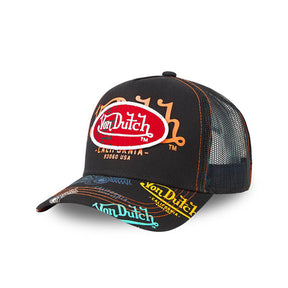 Von Dutch Logo Everywhere cap black/multicolour Caps Von Dutch