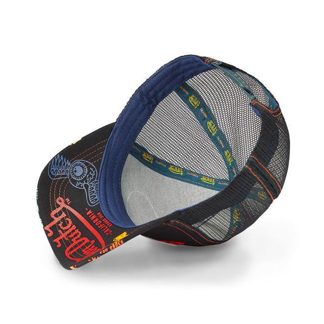Von Dutch Logo Everywhere cap black/multicolour Caps Von Dutch