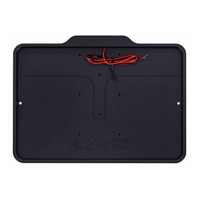 Dmp, License Plate Frame With Light 5.0 Nl Be. Matte Black License Plate Frames Danish Motorcycle Parts
