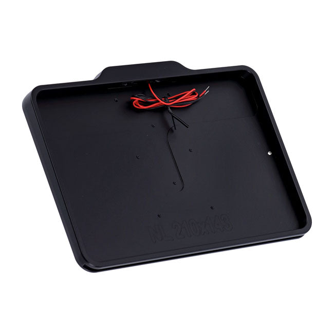Dmp, License Plate Frame With Light 5.0 Nl Be. Matte Black License Plate Frames Danish Motorcycle Parts