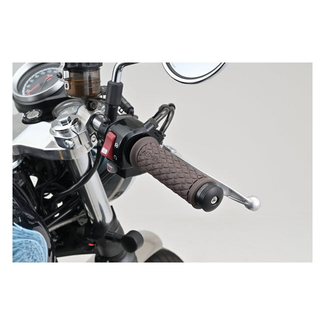 Daytona, bar end mirror adaptor set. Black Mirrors Daytona