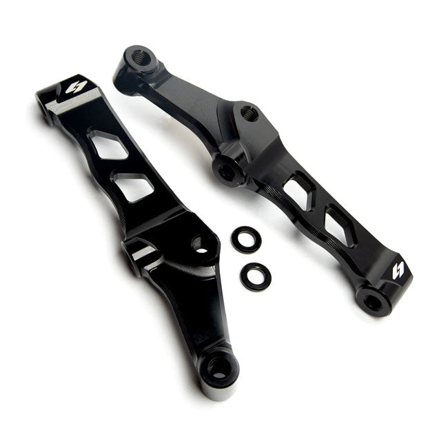 Kraus Motor Co. Front Axial to Radial Caliper Mounts 108mm Dual Disc, Black Brake Caliper/Bracket Mount Kits Kraus Motor Co.