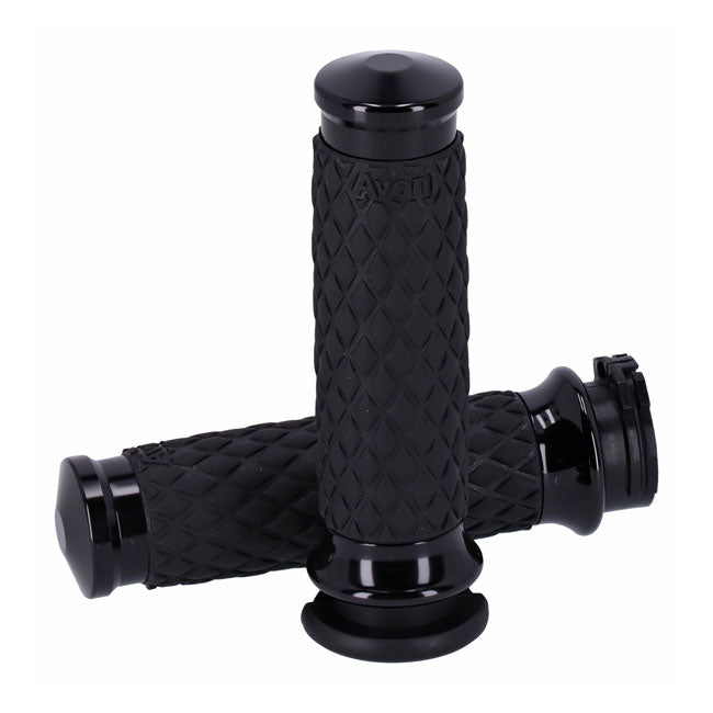 Avon Grips Grips Diamond Contour Blk Grips Avon Grips