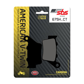 SBS, brake pads. Street Carbon Tech (organic). Rear Brake Pads Sbs