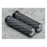 Diamond Grips TWB, Chrome Grips Arlen Ness