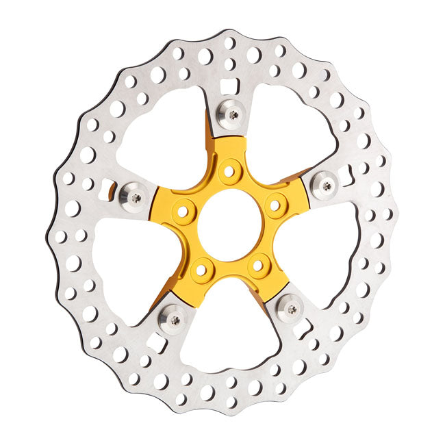 Arlen Ness 11.8" Mount Brake Rotor Adapter For Ness Wheel, Gold - 08+ Touring Brake Rotor Adapters Arlen Ness
