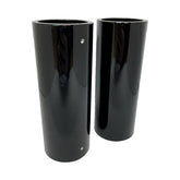 Dmp, Upper Fork Cover, 49mm. Gloss Black Fork Cover Kits Danish Motorcycle Parts
