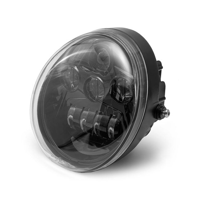 Killer Custom, Black Led Headlight Kit V Rod ''Night Ride'' Headlamp Lenses Killer Custom