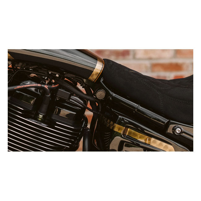 Killer Custom, Softail Upper Shock Bolt Cover Kit Rear Axle Covers Killer Custom