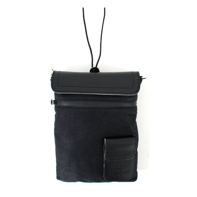 Longride, Small Heritage Waxed Duffle/Tank Bag. Black Bags Longride