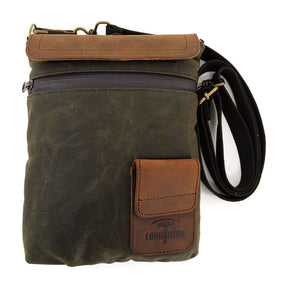 Longride, Small Heritage Waxed Duffle/Tank Bag. Khaki/Ranger Bags Longride
