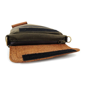 Longride, Small Heritage Waxed Duffle/Tank Bag. Khaki/Ranger Bags Longride