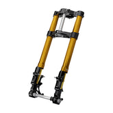Kraus Motor Co. KR8 +2" Inverted Front End Kit, Black/Gold - 08+ Touring Kraus Motor Co.