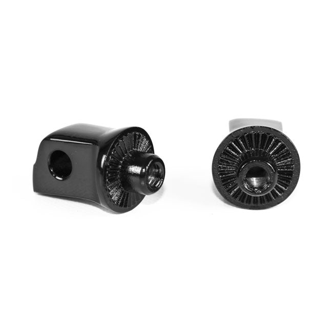Kodlin, splined passenger peg adapter. Black Footpegs Mounts Kodlin Usa