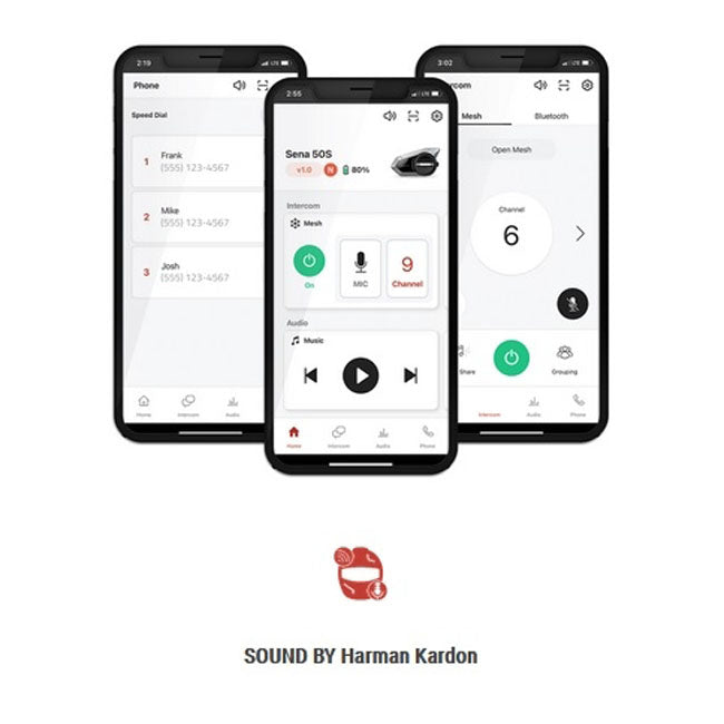 *24H EXTRA TRANSIT TIME* Sena 50S Mesh Sound by Harman Kardon dual Communication Systems Sena