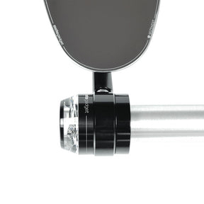 Motogadget, mo.view / turn signal in-bar adapter. Black Mirrors Extensions Motogadget