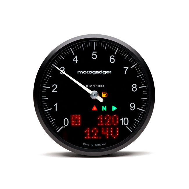 Motogadget, Chronoclassic 2 ''Tacho Face''. 10.000RPM. Black B Speedometers Motogadget
