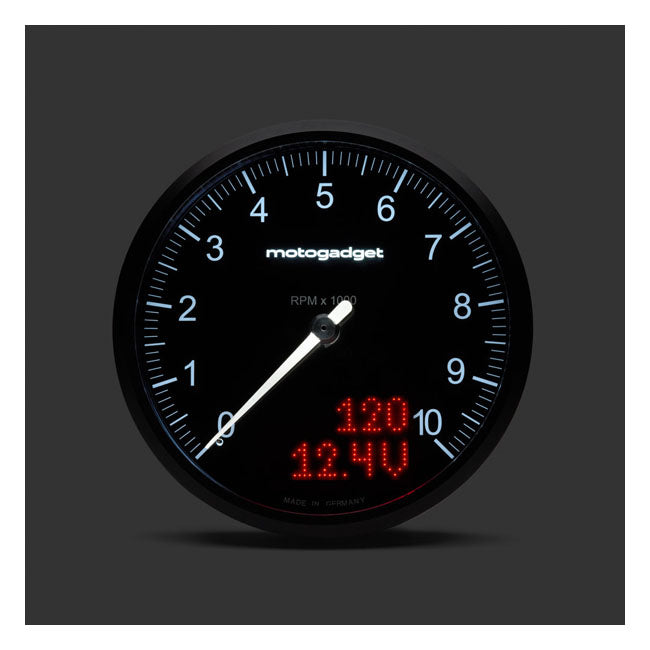 Motogadget, Chronoclassic 2 ''Tacho Face''. 10.000RPM. Black B Speedometers Motogadget