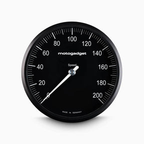 Motogadget, Chronoclassic 2 ''Speedo Face''. Black bezel Speedometers Motogadget