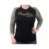 Rusty Pistons Nocatee Female 3/4 Sleeve Black T-Shirt Rusty Pistons