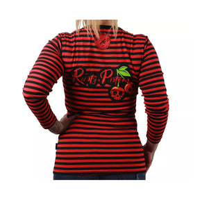 Rusty Pistons Mesa Female 3/4 Sleeve Red/Black T-Shirt Rusty Pistons