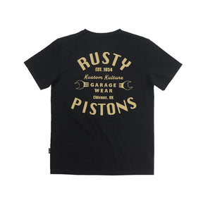 Rusty Pistons Vista T Shirt Black T-Shirt Rusty Pistons