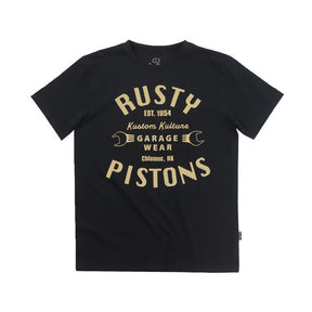Rusty Pistons Vista T Shirt Black T-Shirt Rusty Pistons