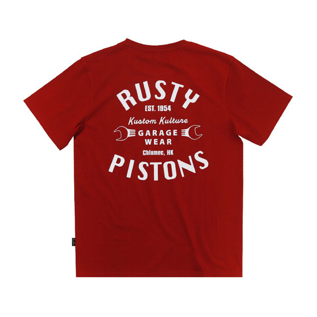 Rusty Pistons Vista T Shirt Bordeaux T-Shirt Rusty Pistons