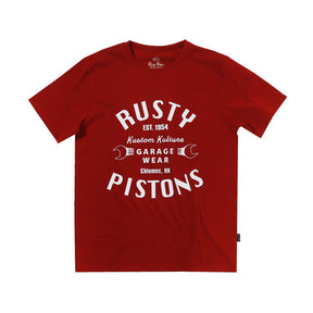 Rusty Pistons Vista T Shirt Bordeaux T-Shirt Rusty Pistons