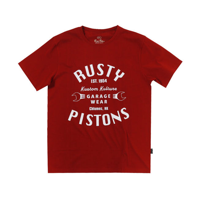 Rusty Pistons Vista T Shirt Bordeaux T-Shirt Rusty Pistons