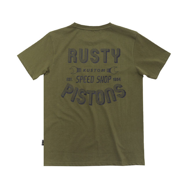 Rusty Pistons Hulton T Shirt Khaki T-Shirt Rusty Pistons