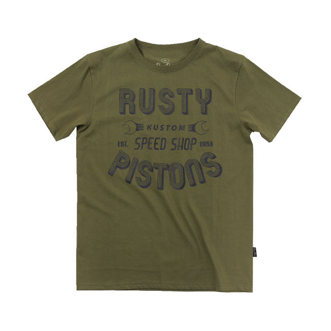 Rusty Pistons Hulton T Shirt Khaki T-Shirt Rusty Pistons