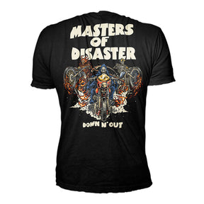 Down N Out Master Of Disaster T Shirt Black T-Shirt Down N Out