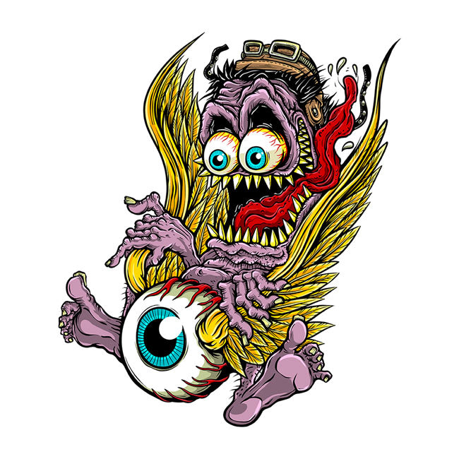 Lethal Threat Monster Flying Eyeball Sticker Stickers Lethal Threat
