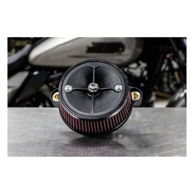 S&S Cycle Stealth Air Cleaner Kit No Cover M8 Air Cleaner Stack Kits S&S Cycle