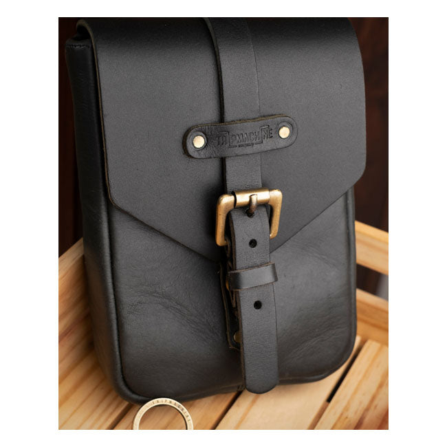 Trip Machine, Tank Pouch / Belt Pouch. Black Touring Luggage Tripmachine