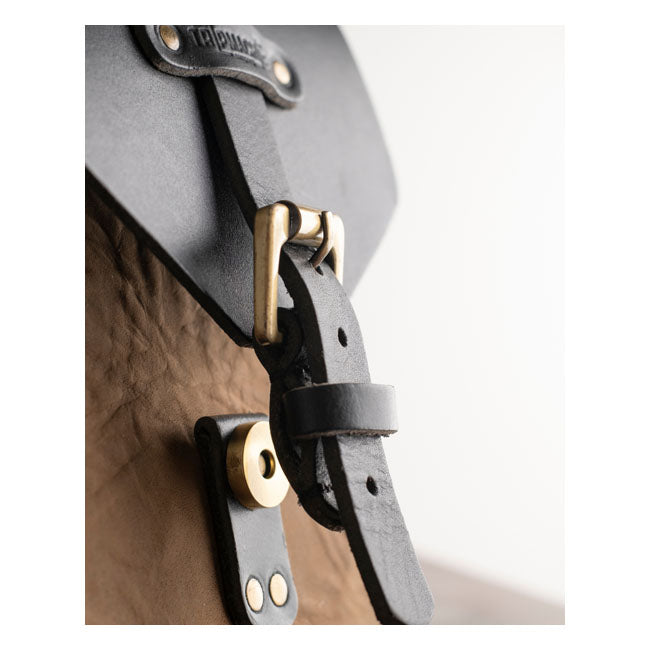 Trip Machine, Tank Pouch / Belt Pouch. Tobacco Brown Touring Luggage Tripmachine