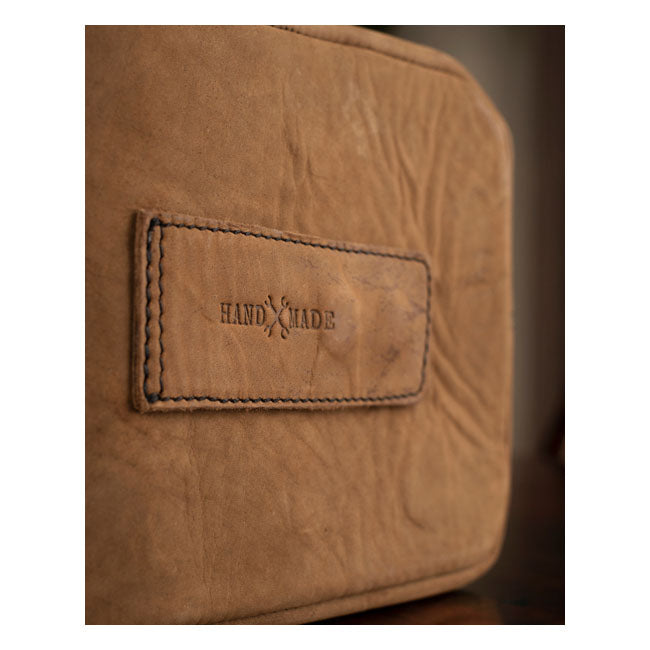 Trip Machine, Tank Pouch / Belt Pouch. Tobacco Brown Touring Luggage Tripmachine