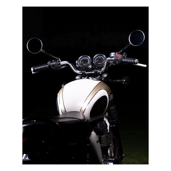 Trip Machine, Leather Handlebar Grip Wraps. Black Grips Tripmachine